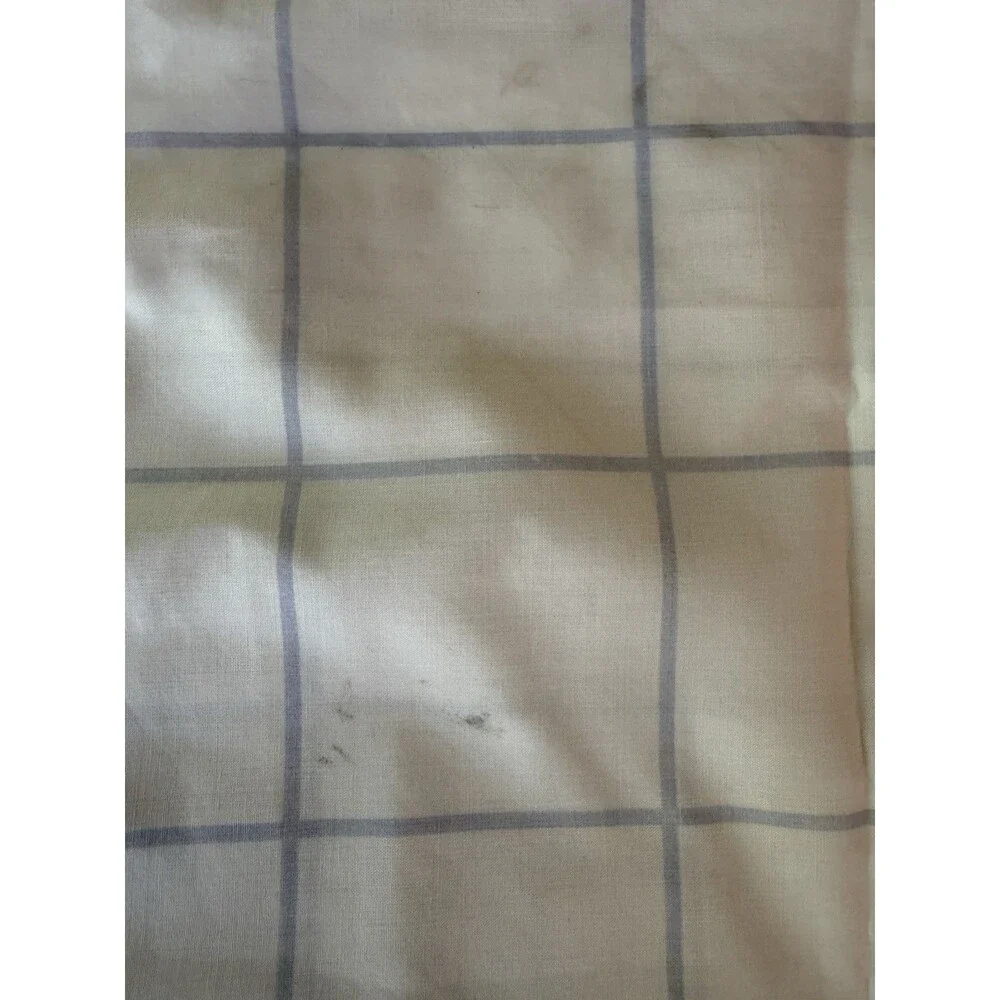 2 Cannon Pillowcase Standard Size Geese Blue White Check Ducks